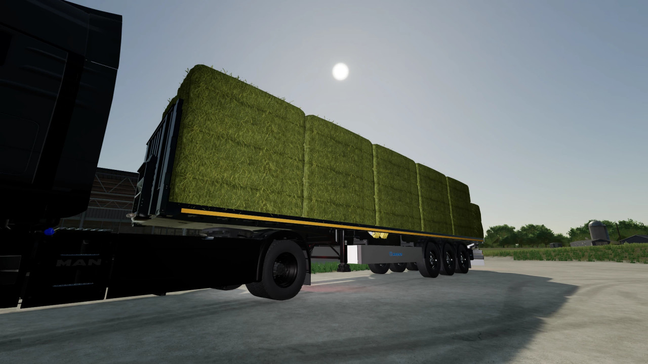 Krone Flatbed Trailer with autoload