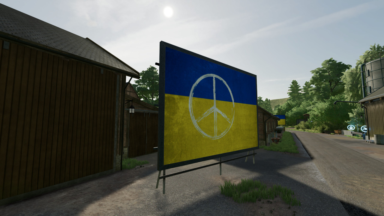 Ukraine Schild