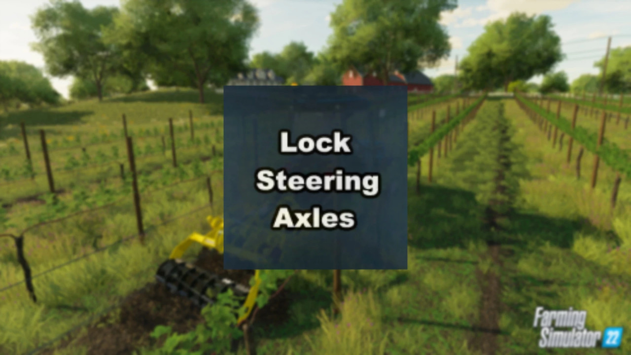 Lock steering axle