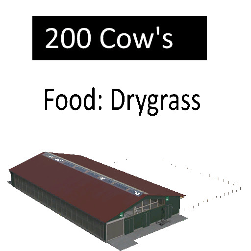 Big Barn 200 Cow's Food: Drygrass