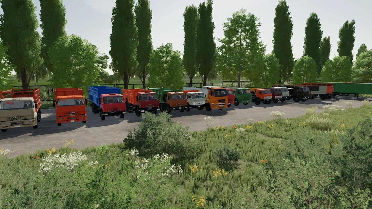 FS22 Пак Kamaz/Nefaz/Tonar 1.0.0.0