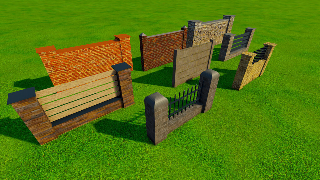 Pack Of Fences (Prefab*)