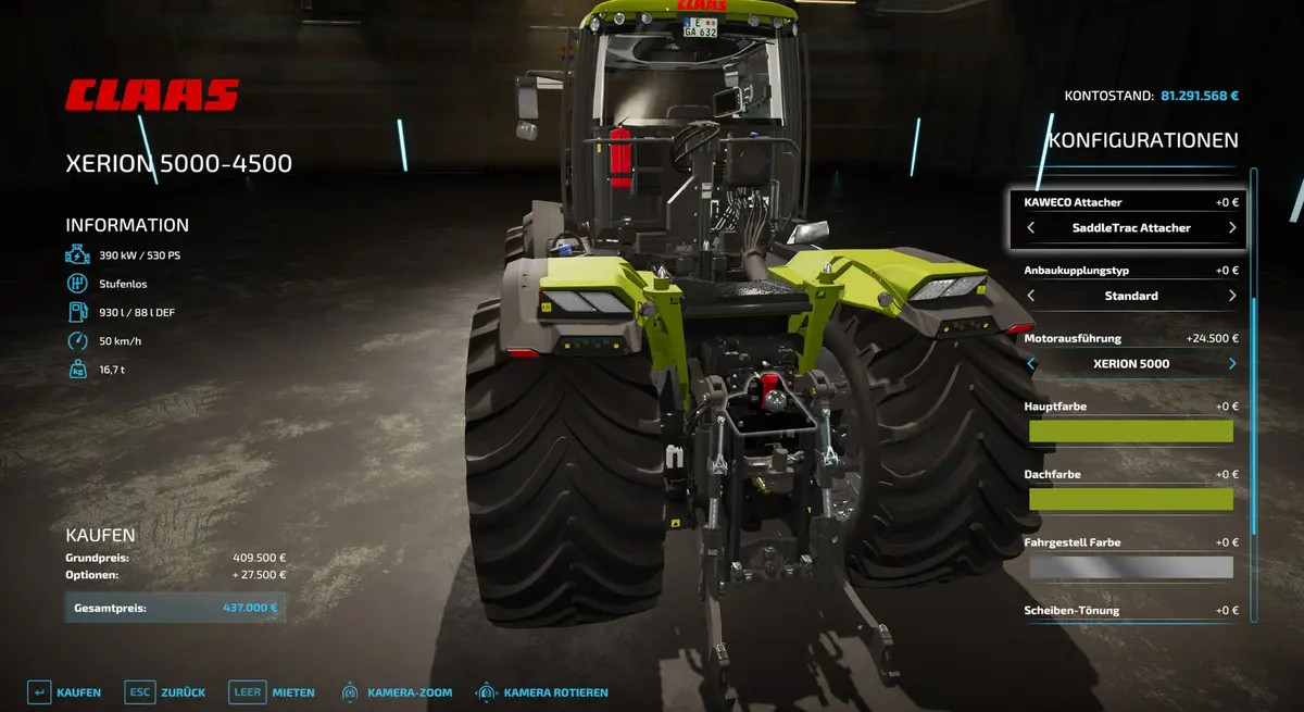 FS22 CLAAS Xerion 5000 VC 2.0