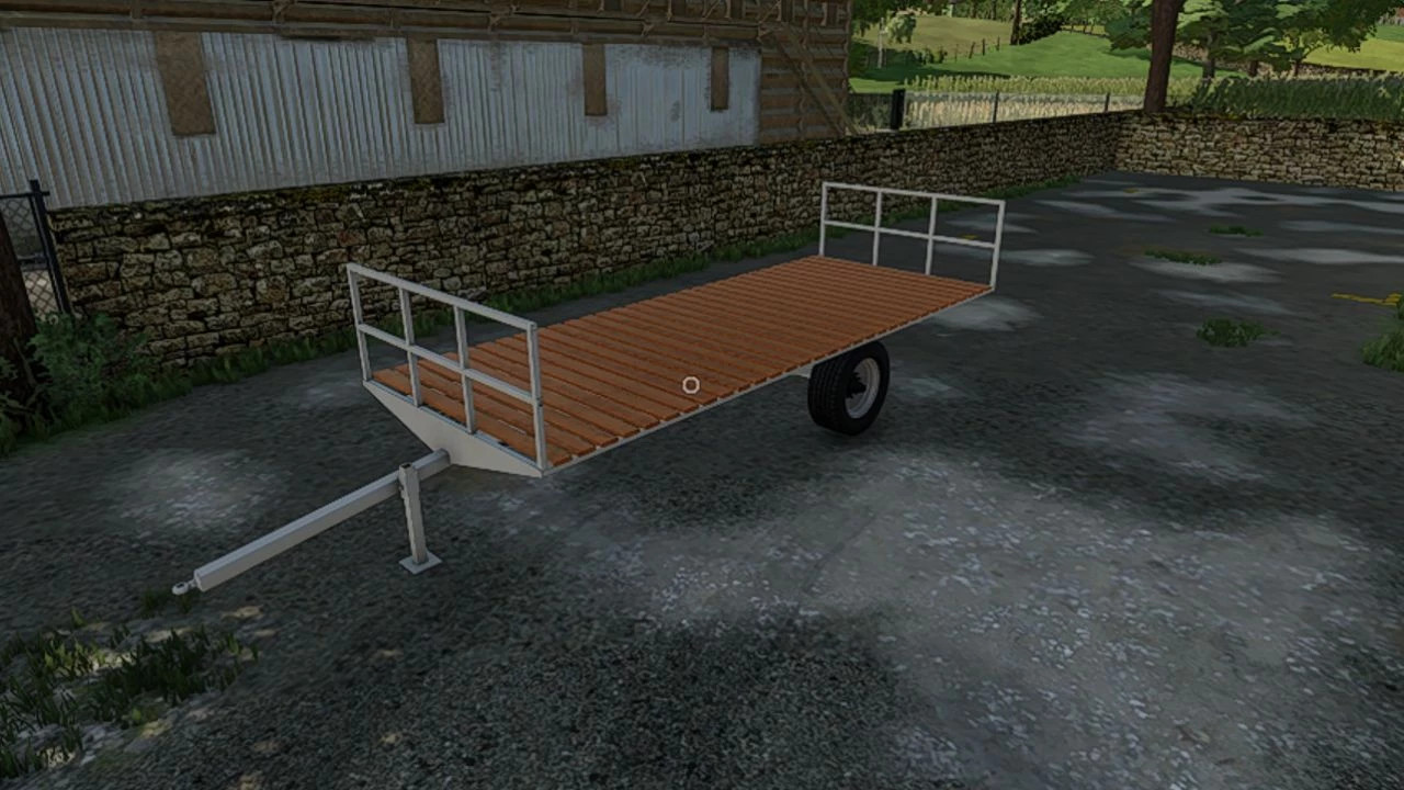 Artisanal flatbed trailer