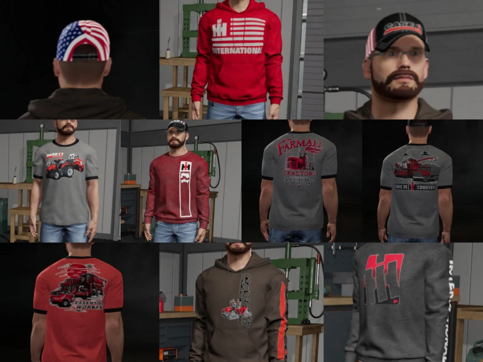 Case IH themed clothing pack