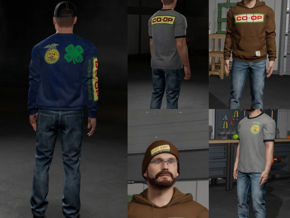 Co-op themed clothing pack