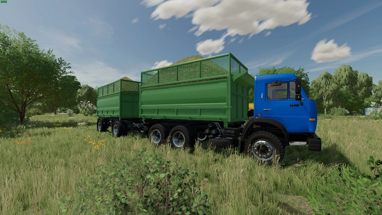 Kamaz 4528 Grain Carrier+Trailer