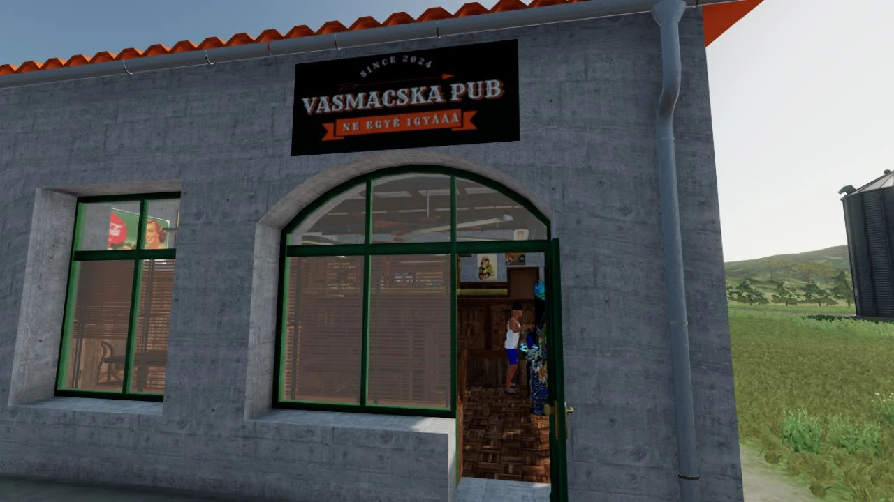 Vasmacska Pub Animated
