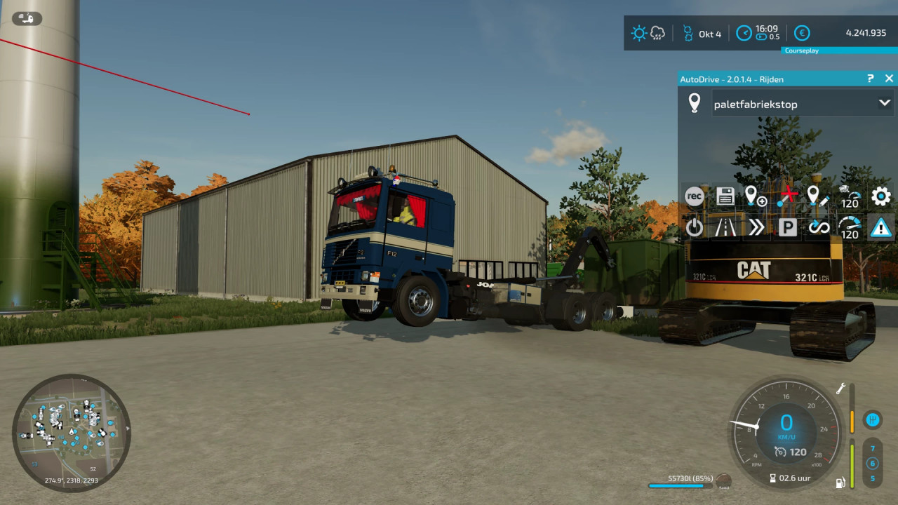 Volvo f12 en 20ft en DTEC chachis